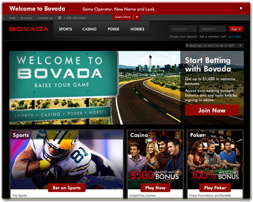 Bovada is the new US version of Bodog