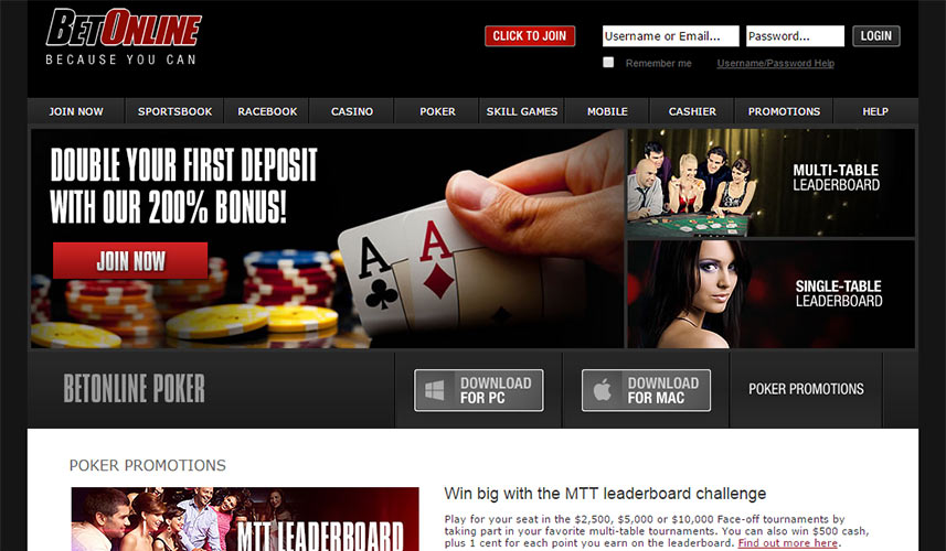 BetOnline poker site review