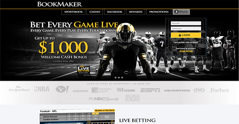 bookmaker website